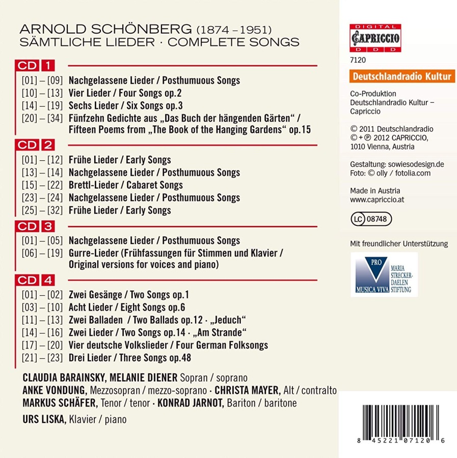 Schoenberg: Complete Songs - slide-1