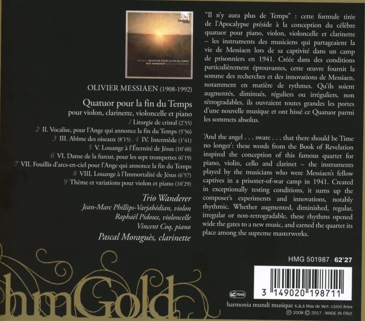 Messiaen: Quatuor pour la fin du Temps - slide-1
