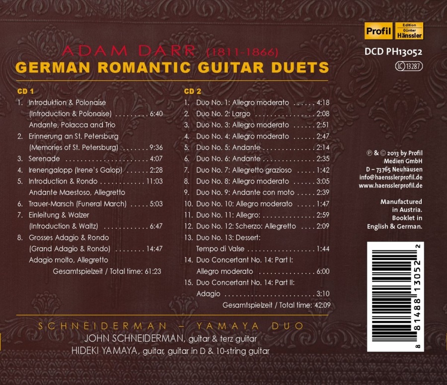Darr: German Romantic Guitar Duets - slide-1