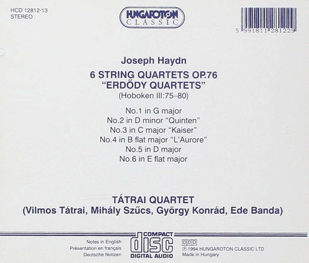 Haydn: 6 string quartets op 76 - slide-1