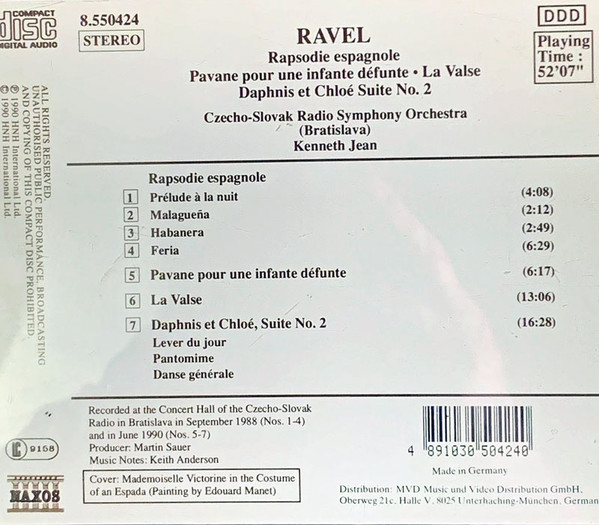 Ravel: Rapsodie Espagnole / La Valse / Daphnis et Chloe - slide-1
