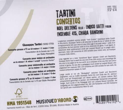 Tartini: Concertos pour violoncelle - slide-1