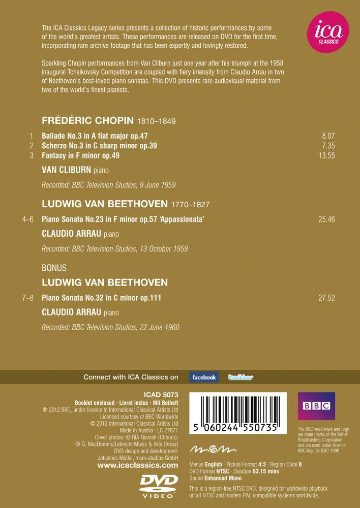 Chopin & Beethoven / Van Cliburn & Arrau - slide-1