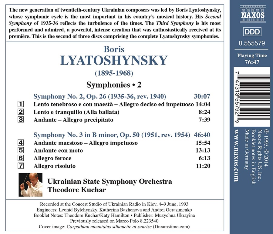 Lyatoshynsky: Symphonies Vol. 2 - Symphonies Nos. 2 & 3 - slide-1