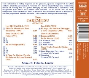 Takemitsu: Complete Original Solo Guitar Works + Brouwer - slide-1