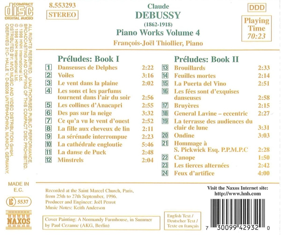 DEBUSSY: Piano Works Vol. 4 - slide-1