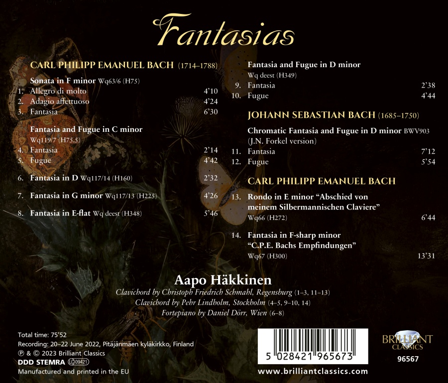 C.P.E. Bach: Fantasias - slide-1
