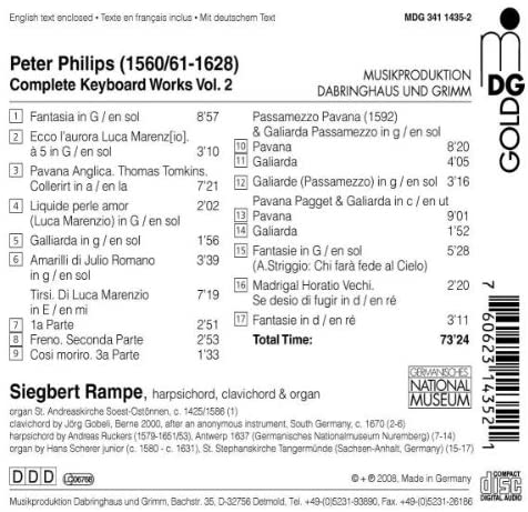 Philips: Organ & Keyboard Works Vol. 2 - slide-1