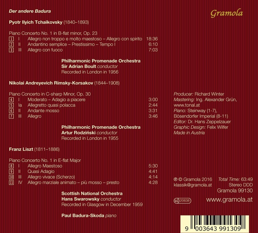 Tchaikovsky/Rimsky-Korsakov/Liszt: Piano Concertos - slide-1