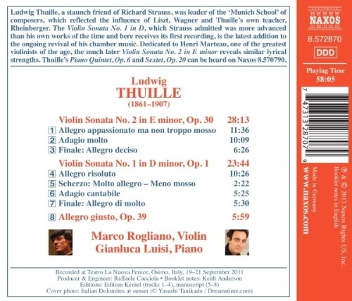 Thuille: Complete Music for Violin and Piano - slide-1