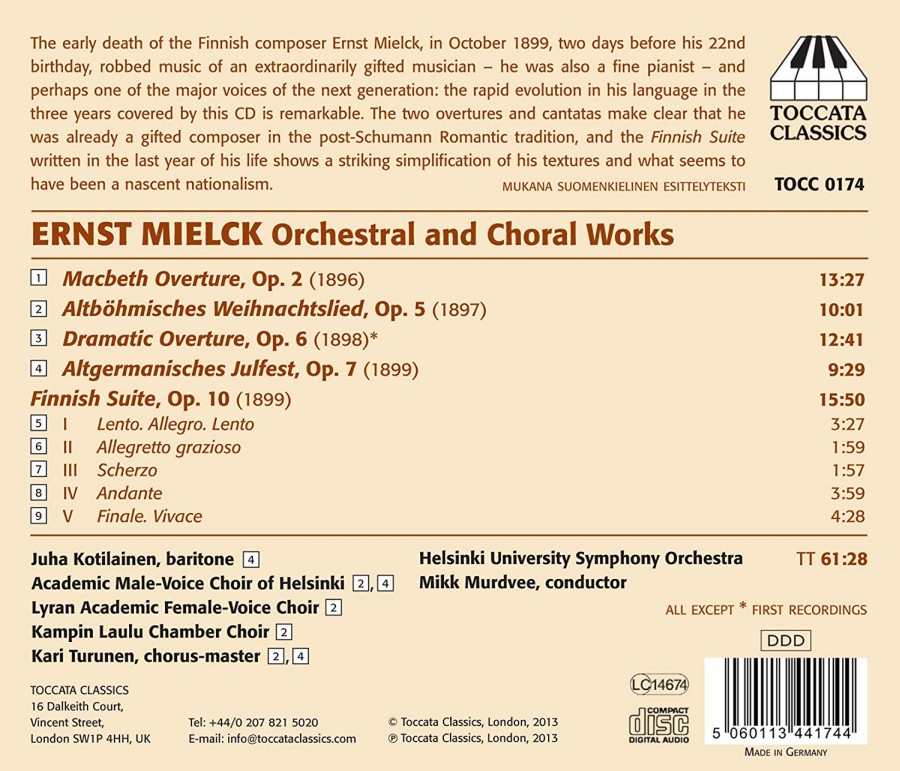 Mielck: Orchestral and Choral Music - slide-1