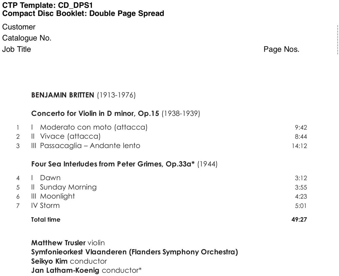 Britten: Violin Concerto, Four Sea Interludes - slide-1