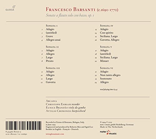 Barsanti: Sonate a flauto solo con basso op. 1 - slide-3