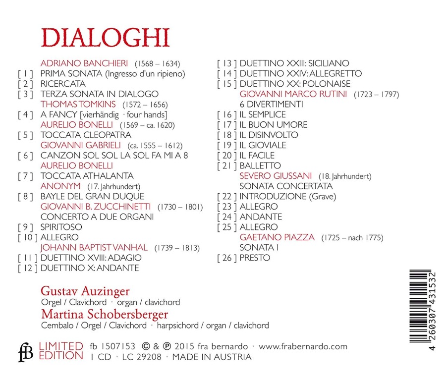 Dialoghi - Banchieri; Tomkins; Gabrieli; Vanhal; Zucchinetti; Rutini; Giussani; Piazza; Bonelli - slide-1