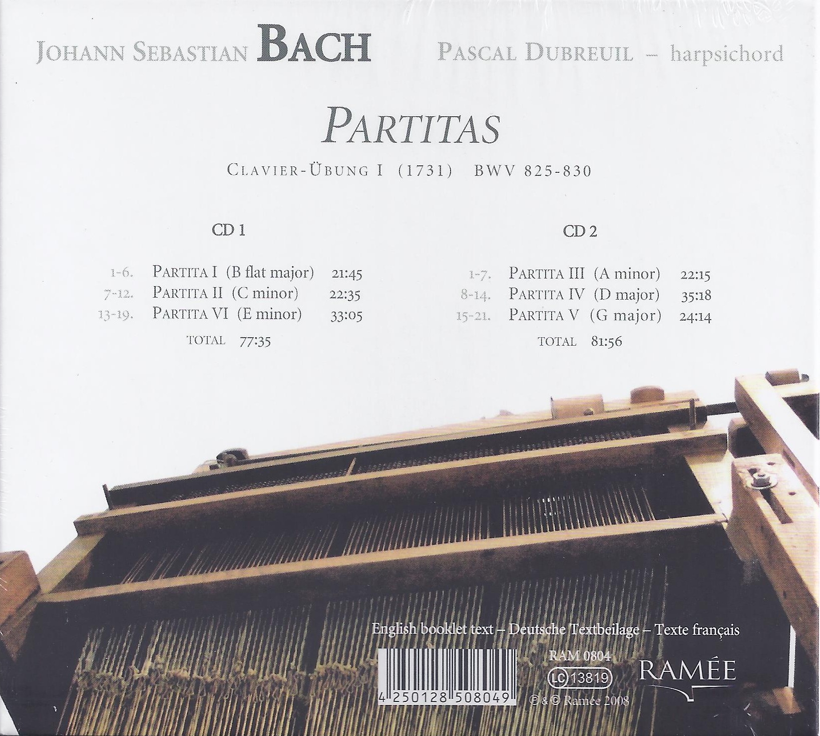 Bach: Klavier Ubung 1, Partitas Bwv 825-830 - slide-2
