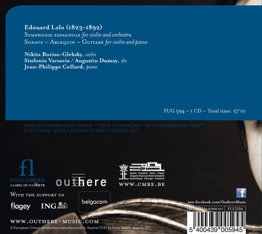 Lalo: Symphonie espagnole, Sonate, Arlequin, Guitare - slide-1