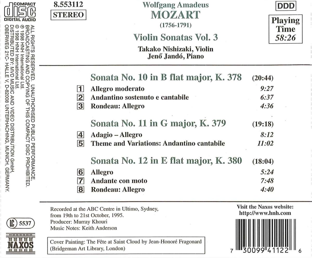 MOZART: Violin Sonatas - slide-1