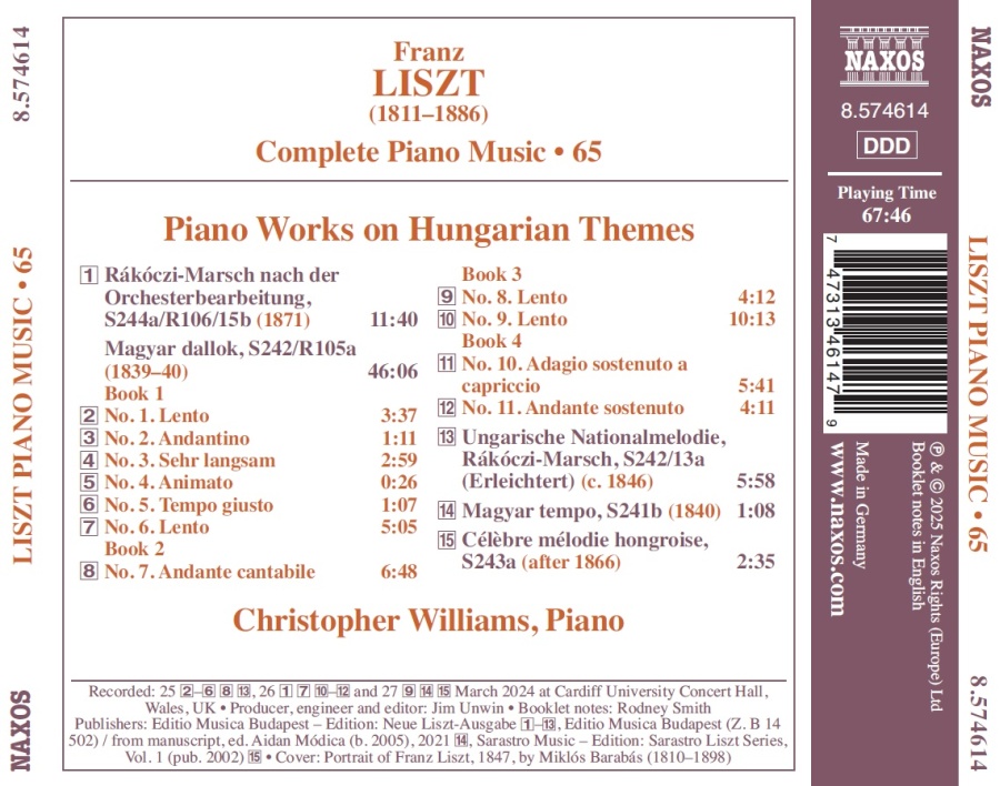 Liszt: Complete Piano Music Vol. 65 - slide-1