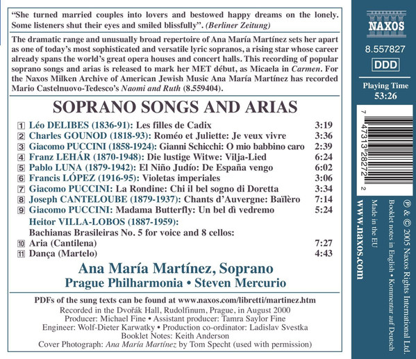 Ana Maria Martinez - Soprano Songs & Arias - slide-1