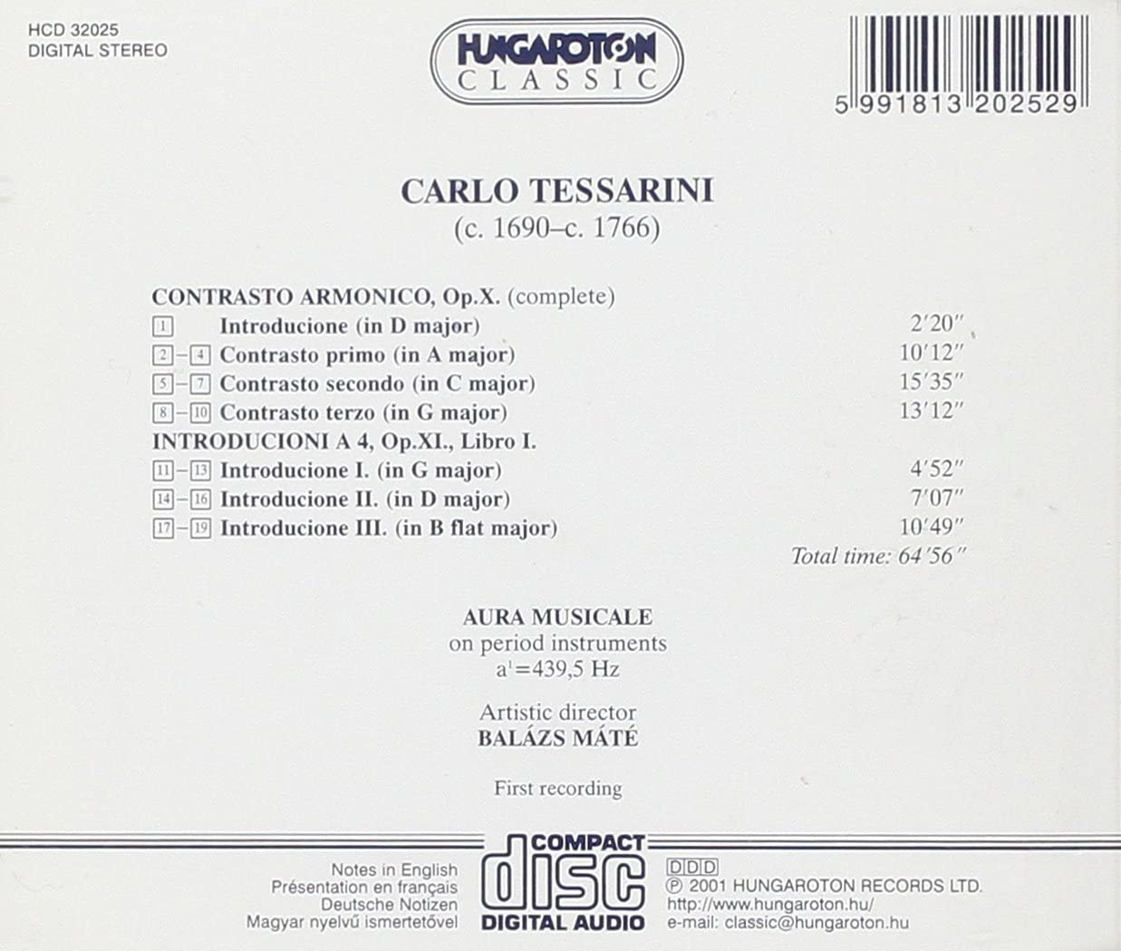 Tessarini: Contrasto Armonico, Op. X - slide-1