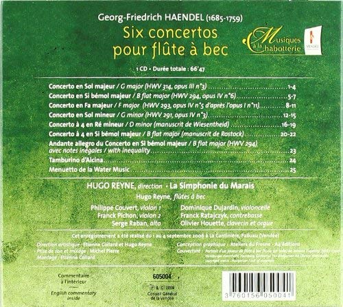Handel,: 6 Concertos pour flûte à bec - slide-1