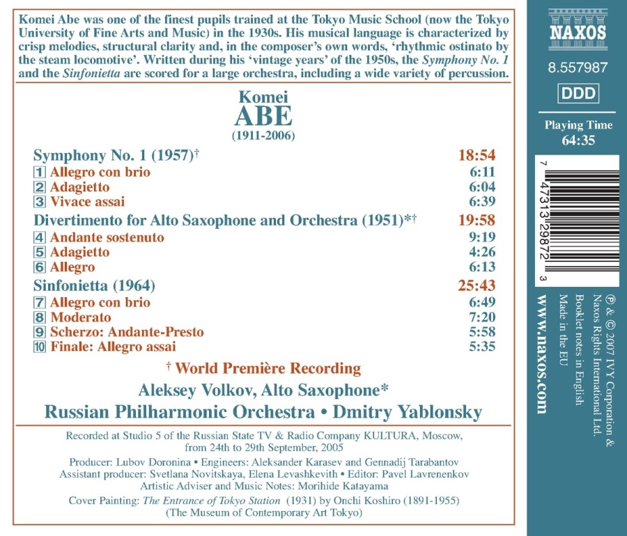 ABEi: Symphony No.1, Divertimento, Sinfonietta - slide-1
