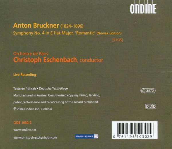 Bruckner: Symphony no. 4 "Romantic" - slide-1