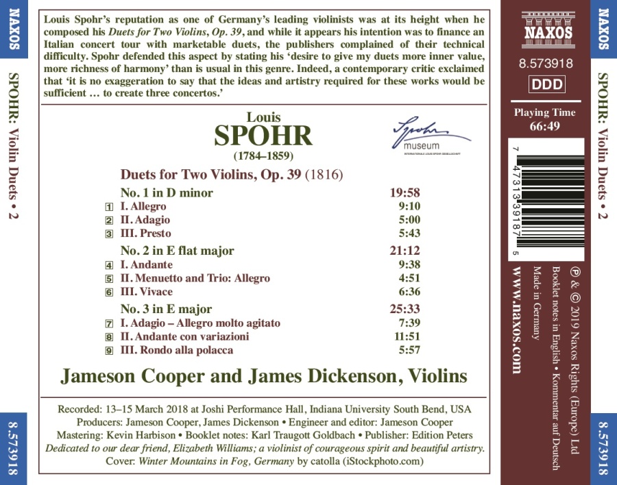Spohr: Violin Duets Vol. 2 - slide-1