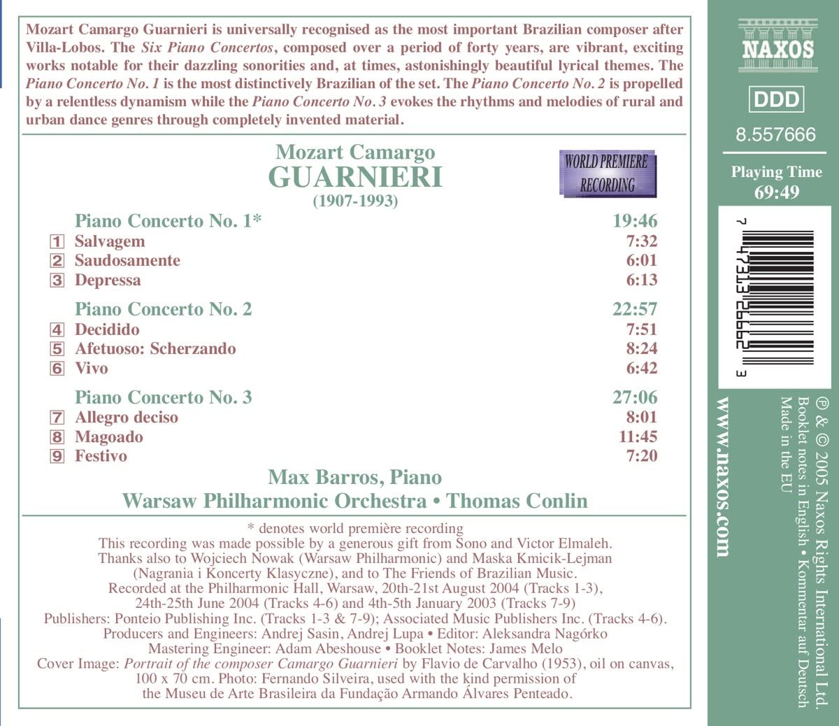 GUARNIERI: Piano concertos 1, 2 & 3 - slide-1
