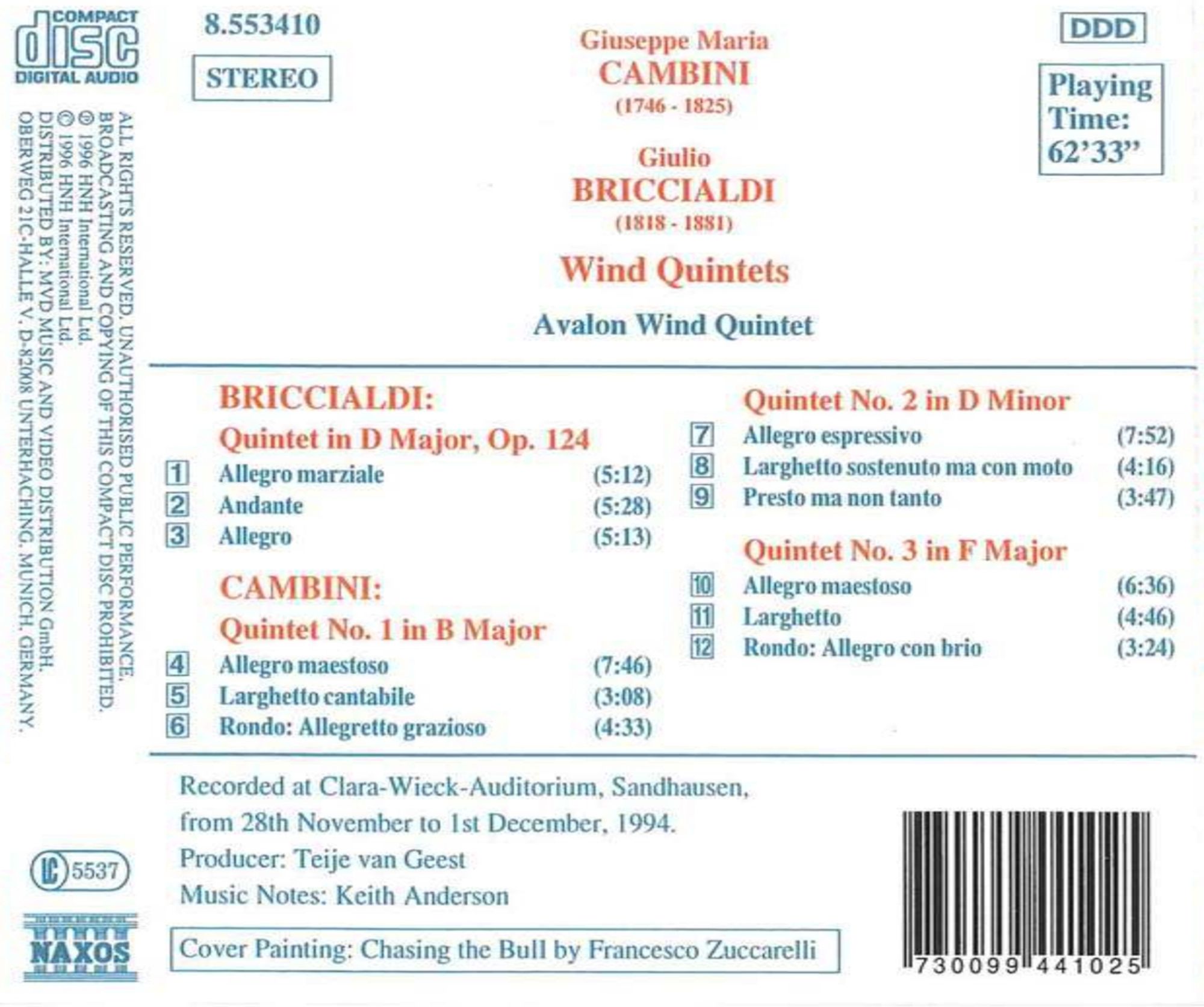 CAMBINI/BRICCIALDI: Wind Quintets - slide-1