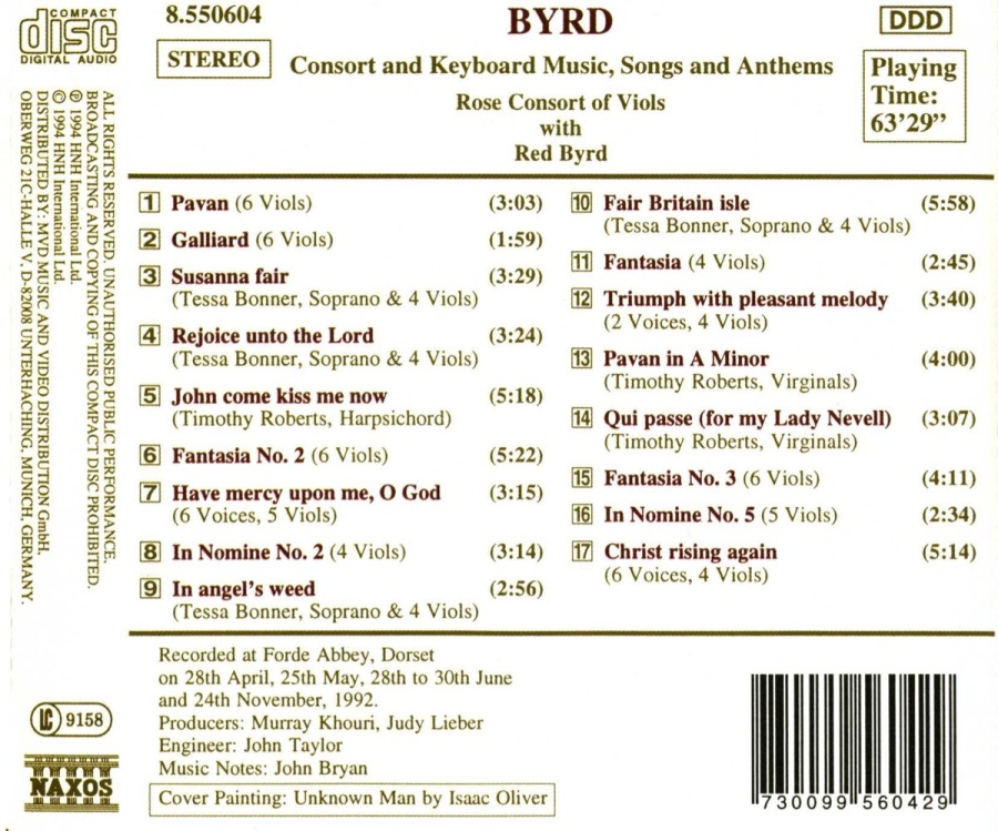 Byrd: Consort and Keyboard Music, Songs and Anthems - slide-1