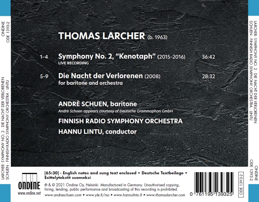Larcher: Symphony No. 2 “Kenotaph”; Die Nacht der Verlorenen - slide-1