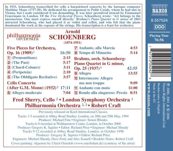 SCHOENBERG: Serenade, Variations Op. 31, Bach Orchestrations - slide-1
