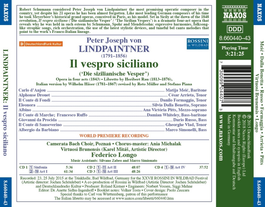 Lindpaintner: Vespro Siciliano - slide-1