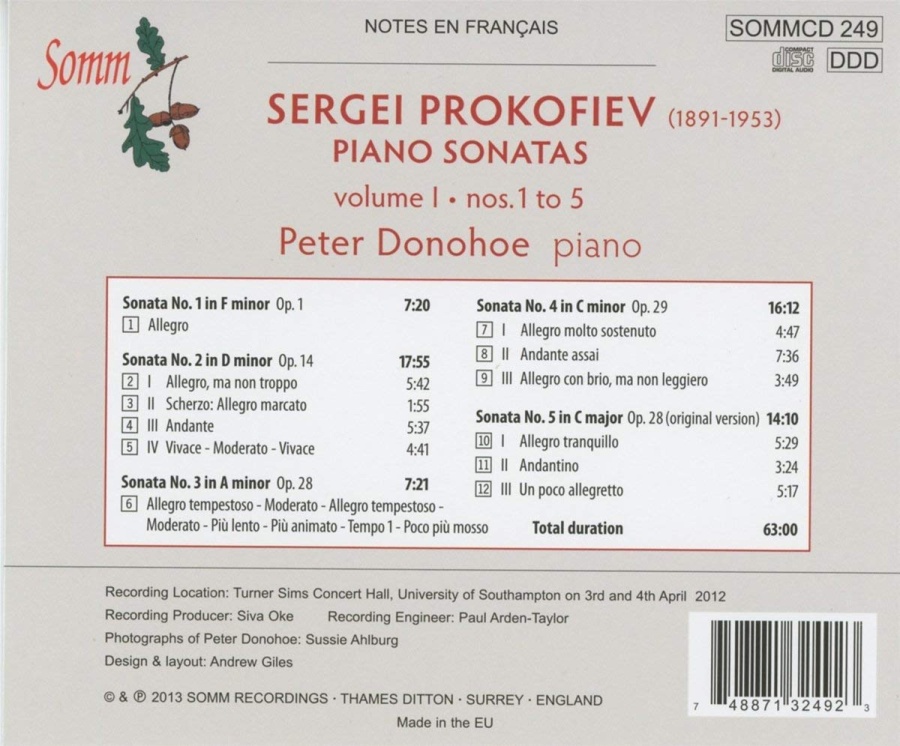 Prokofiev: Piano Sonatas Vol. 1 - slide-1