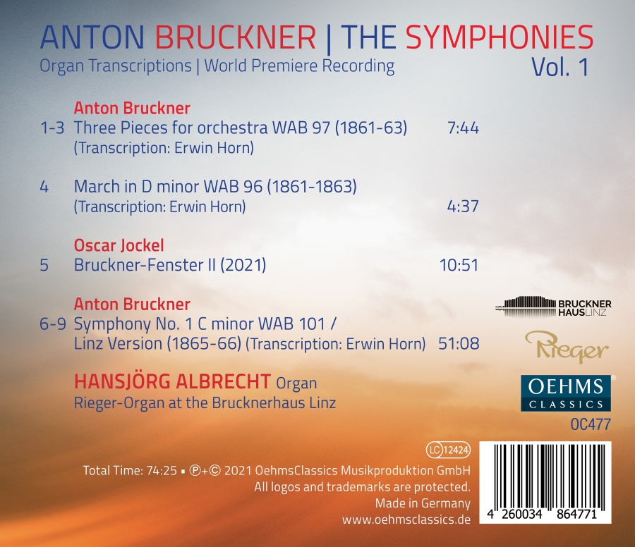 Bruckner: The Symphonies Vol. 1 - Organ Transcriptions - slide-1
