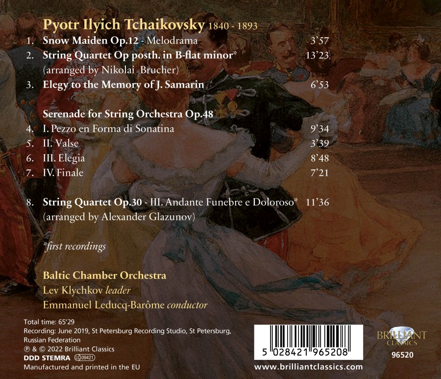 Tchaikovsky: Serenade for Strings Op. 48 - slide-1