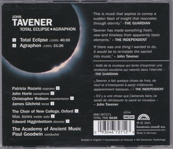 TAVENER: Total Eclipse - slide-1