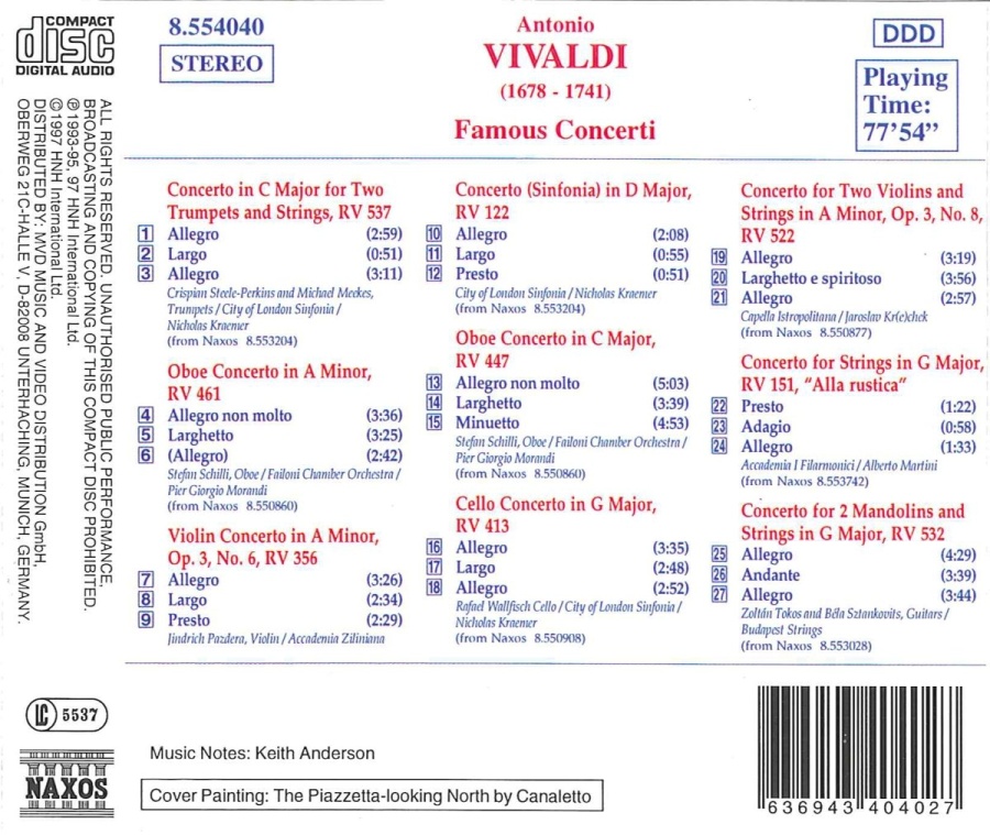 VIVALDI: Famous Concerti - slide-1