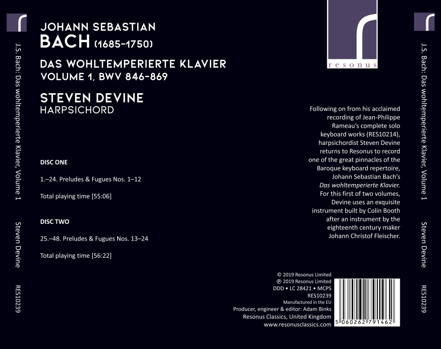 Bach: Das Wohltemperierte Klavier Vol. 1 - slide-1