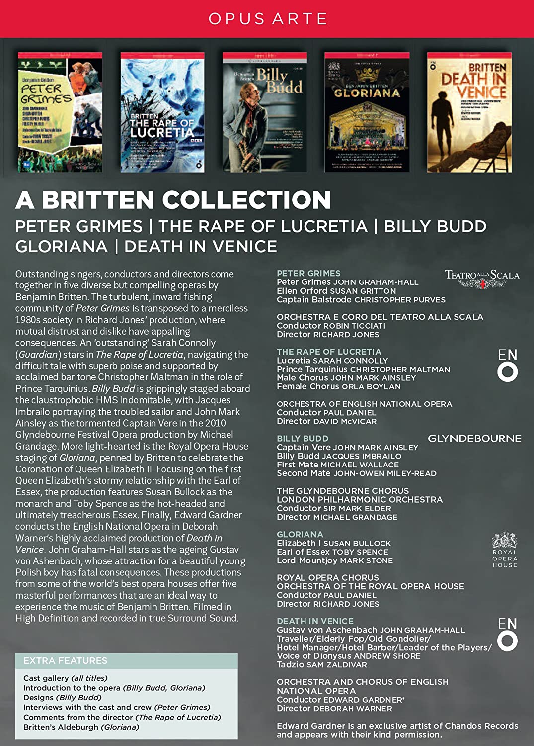 Britten Collection Box Set (Peter Grimes; Rape of Lucretia; Billy Budd; Gloriana; Death in Venice) - slide-1