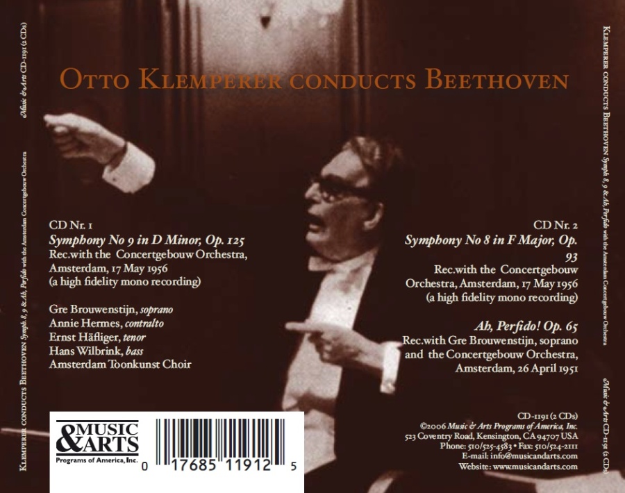Klemperer conducts Beethoven: Symphonies Nos. 8 & 9 - slide-1