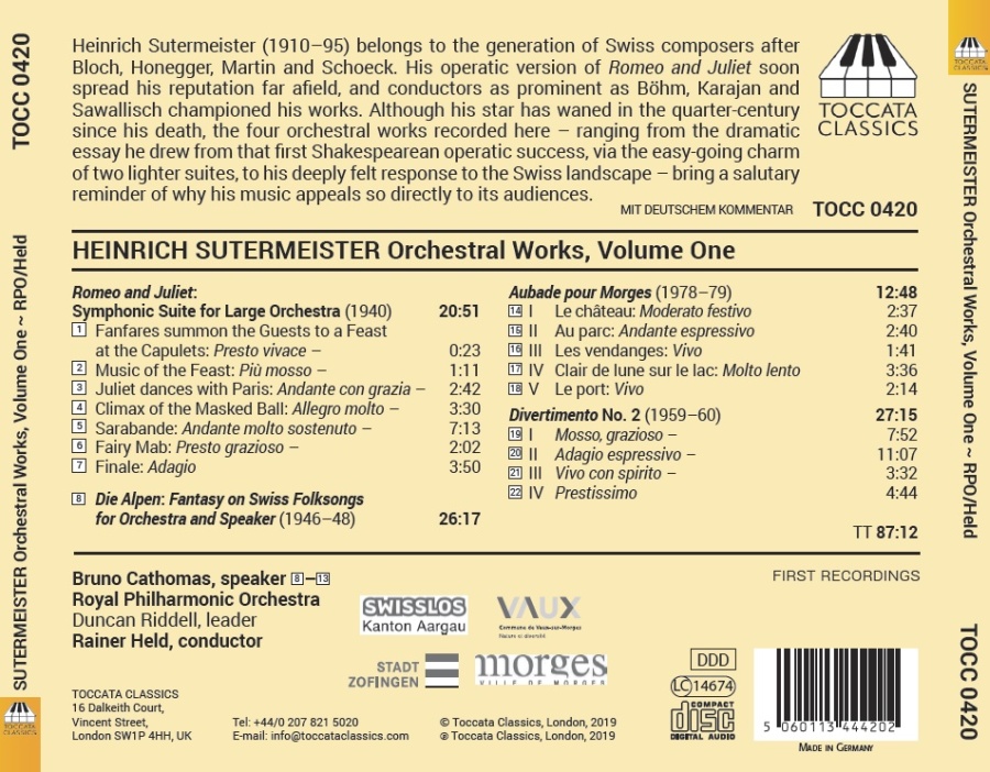 Sutermeister: Orchestral Works - slide-1