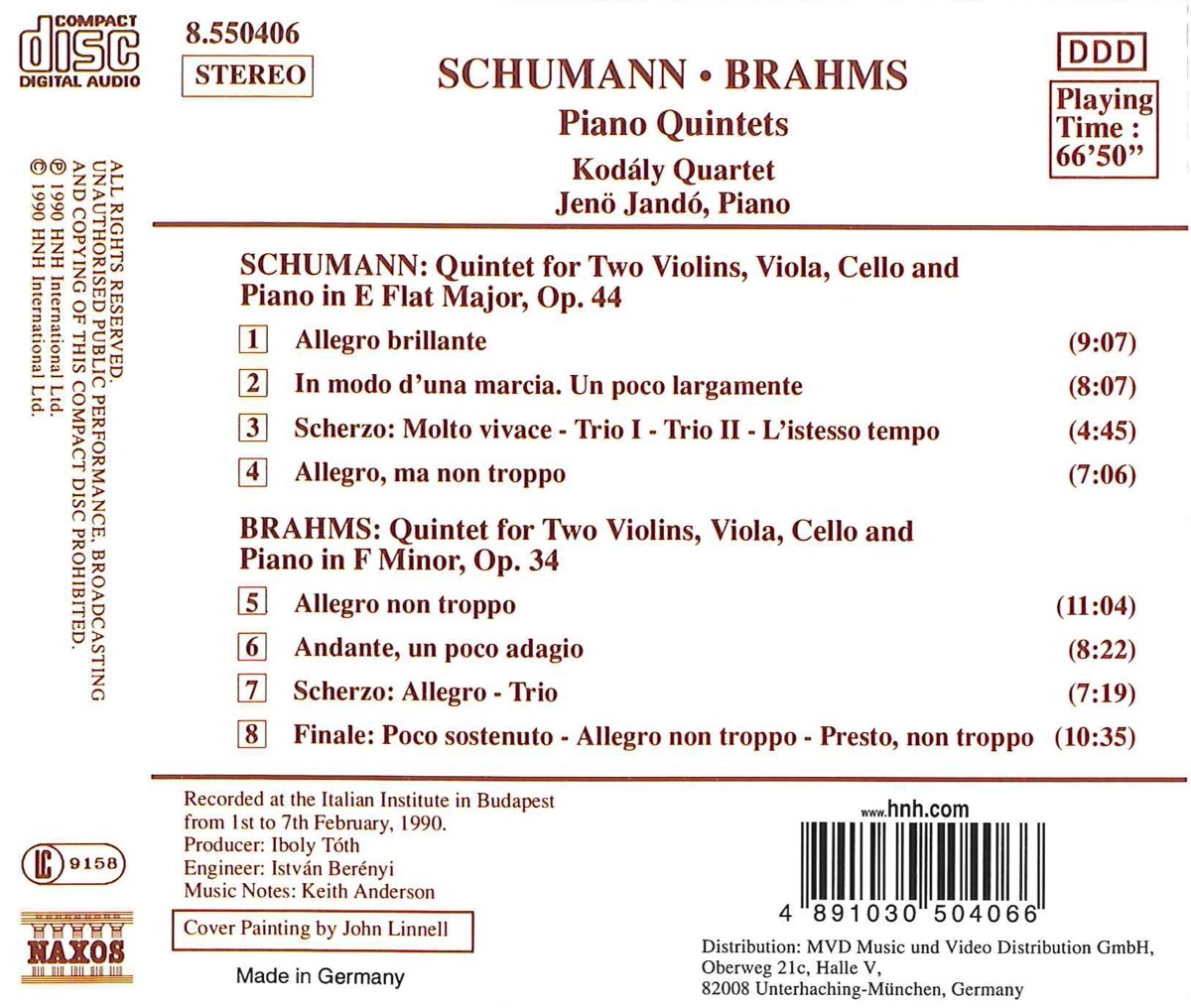 BRAHMS /  SCHUMANN: Piano Quintet - slide-1