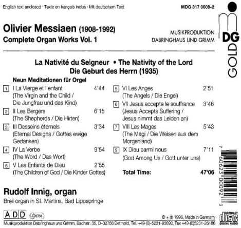 Messaen: Complete Organ Works vol. 1 - slide-1