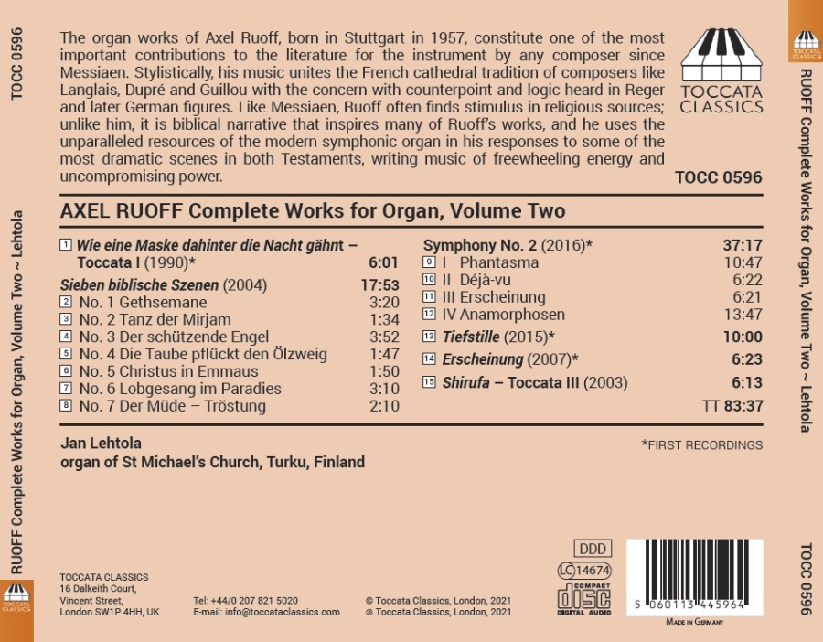 Ruoff: Complete Works for Organ Vol. 2 - slide-1