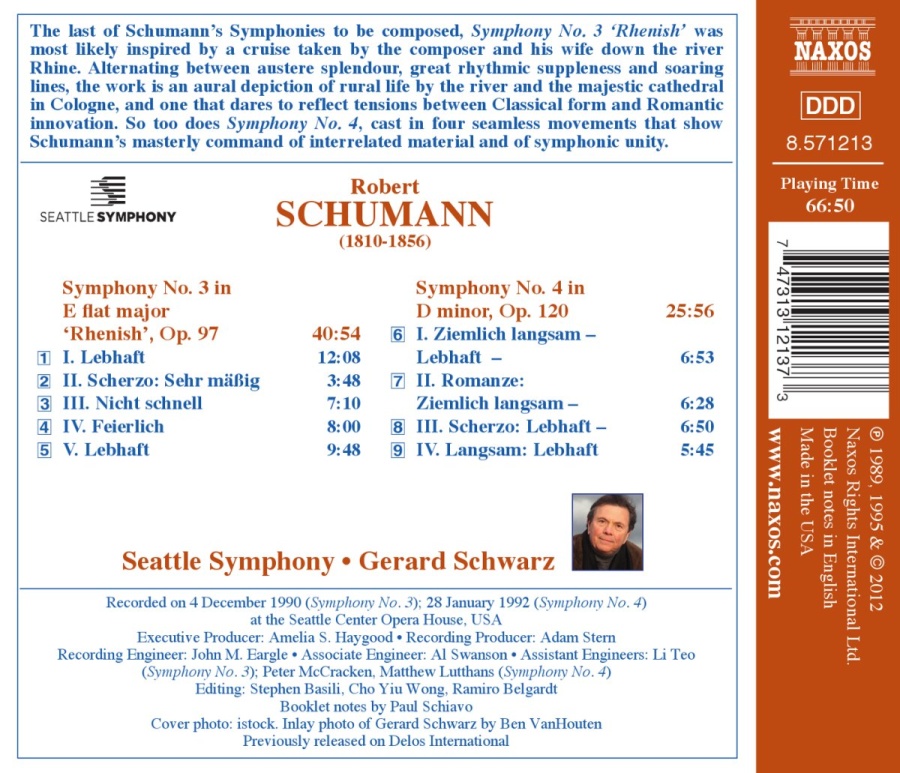 SCHUMANN: Symphonies Nos. 3 and 4 - slide-1