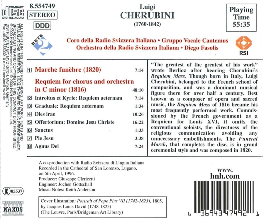 CHERUBINI: Requiem; Marche funebre - slide-1