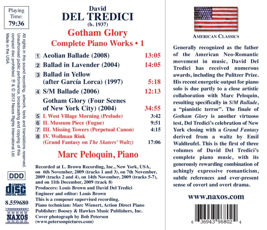 Del Tredici: Gotham Glory - Complete Piano Works • 1 - slide-1
