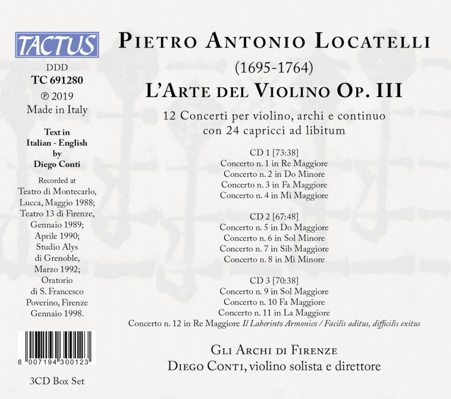 Locatelli: L'Arte del Violino op. III - slide-1